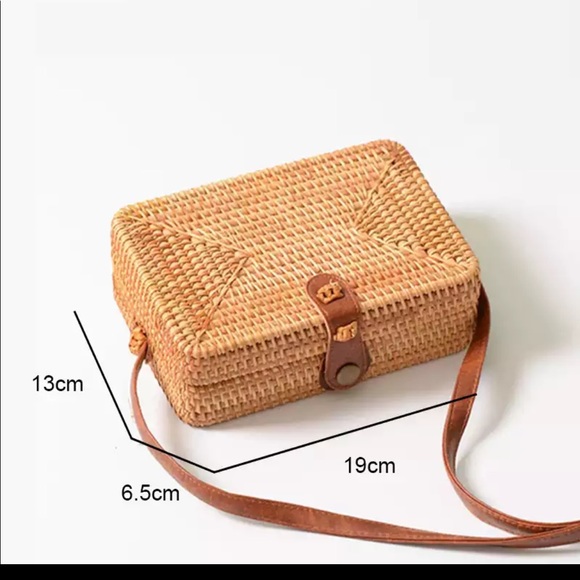 Boho gypsy rattan crossbody bag - Picture 8 of 8